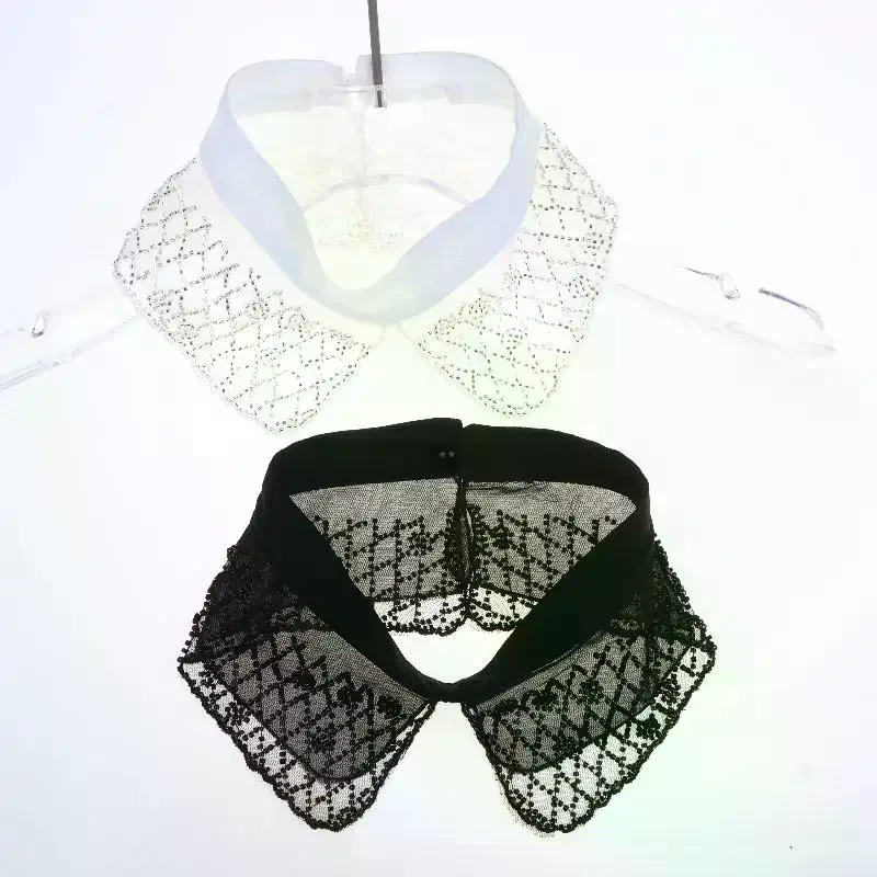 Women'S Accessories For Formal Wear - Gola Falsa Feminina Removível com Renda
