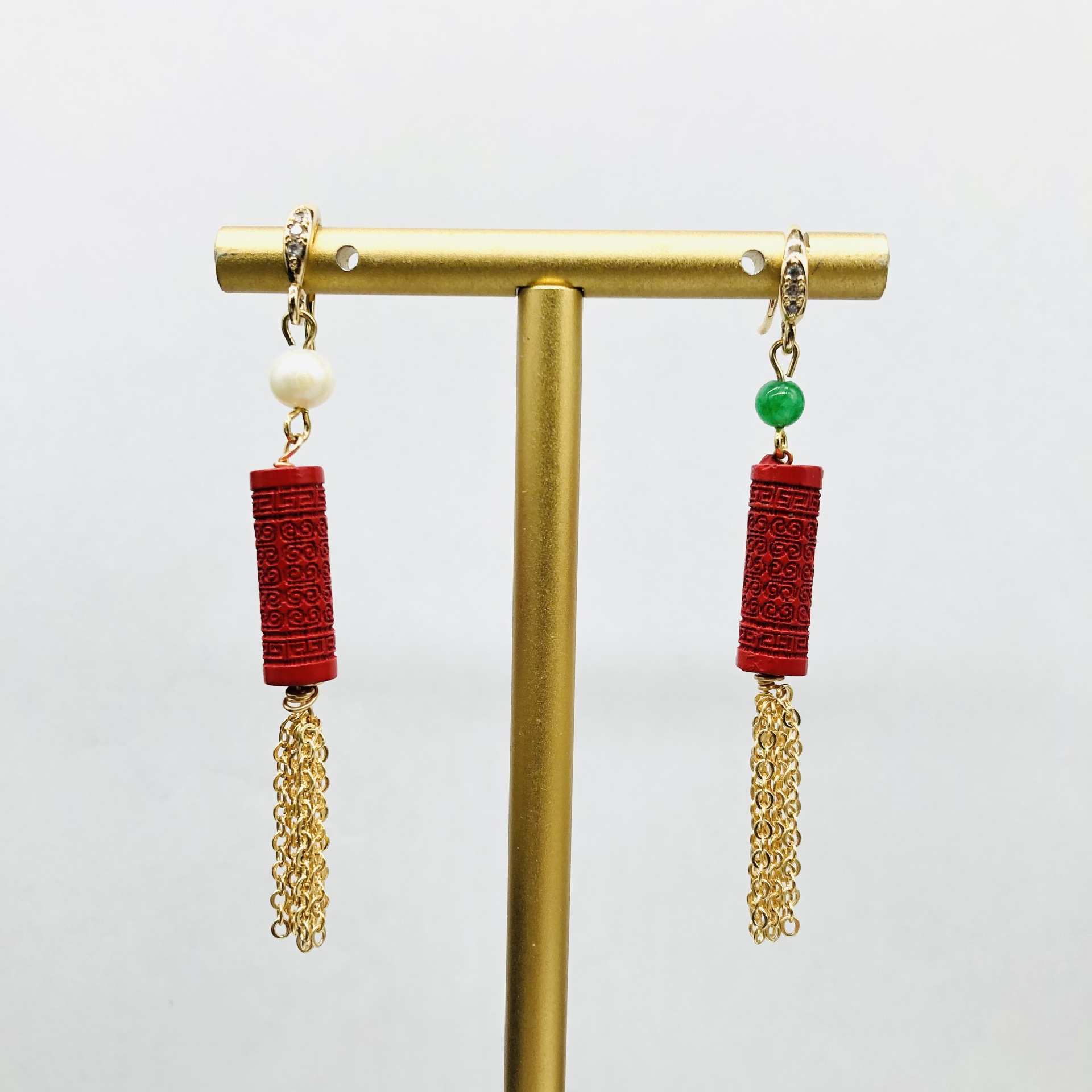 Women'S Accessories Manufacturers - Ab cinábrio franjas brincos originais retro
