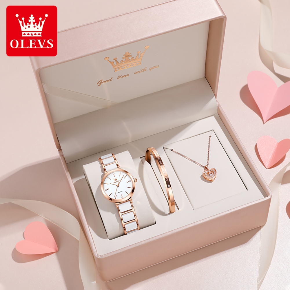 Women Accessories Bracelet - Olevs relógio feminino 5877 luxo elegante