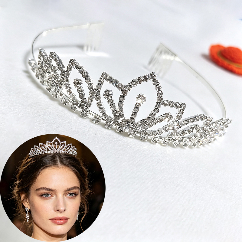 Women Accessories To Gift - Tiara de Noiva com Coroa de