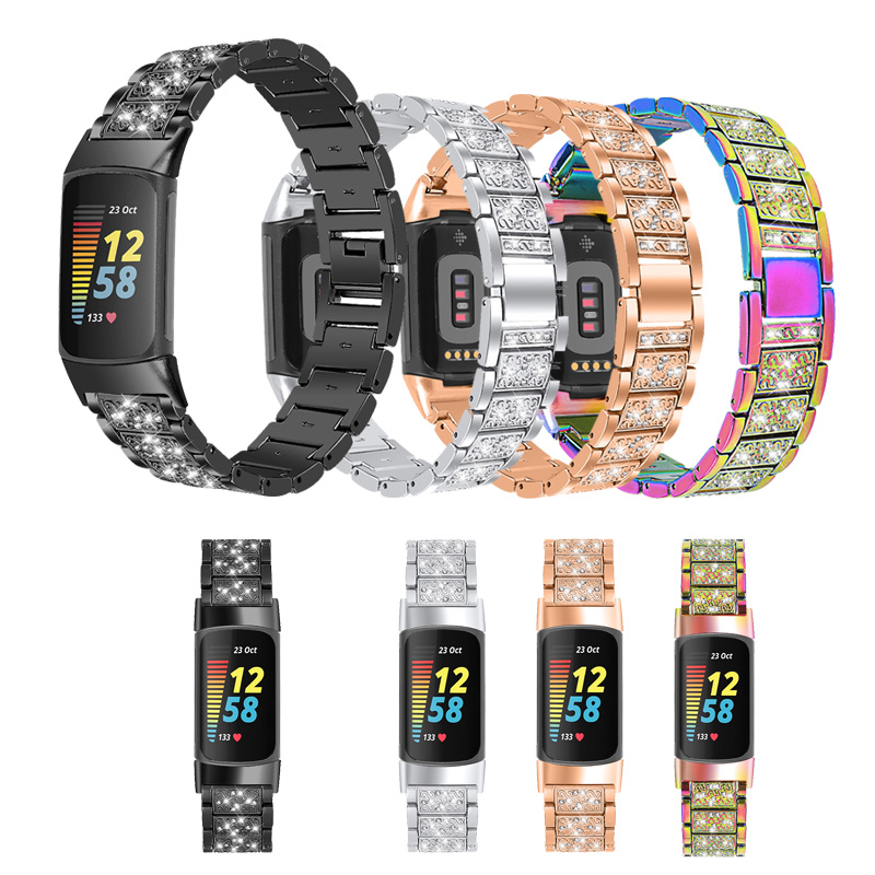 Women Accessories In English - Pulseira de aço inoxidável diamante para