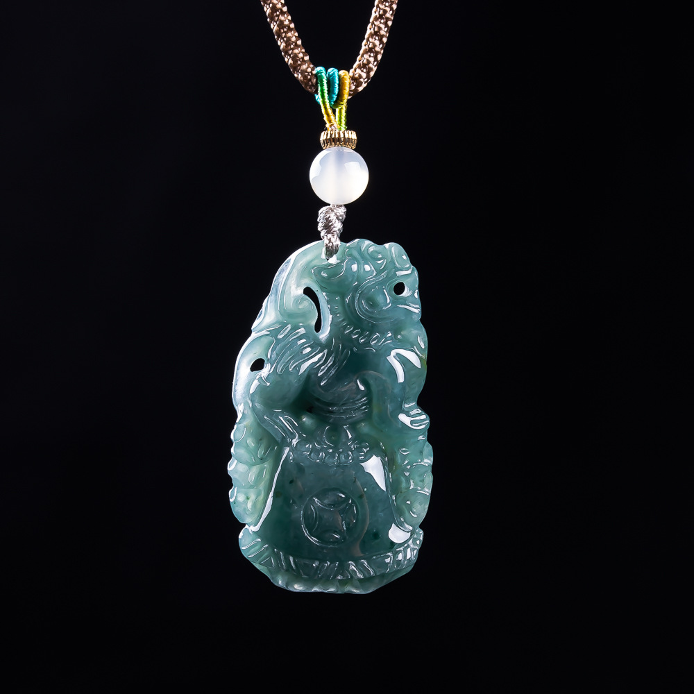 Women Accessories To Gift - Pingente Pixiu de Jadeíta Birmanesa, Talismãs