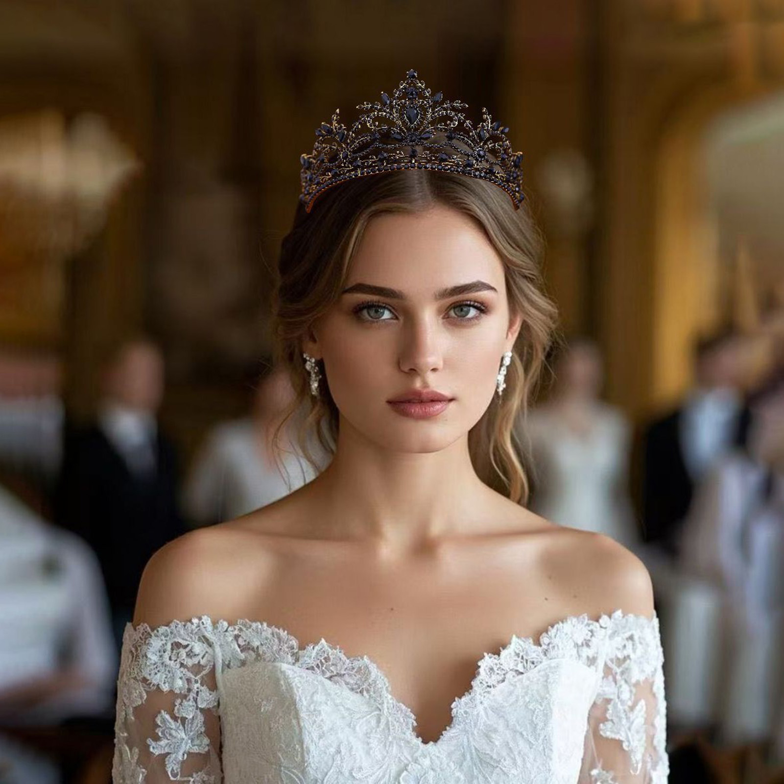 Women Accessories To Gift - Coroa de Noiva Brilhante Tiara para