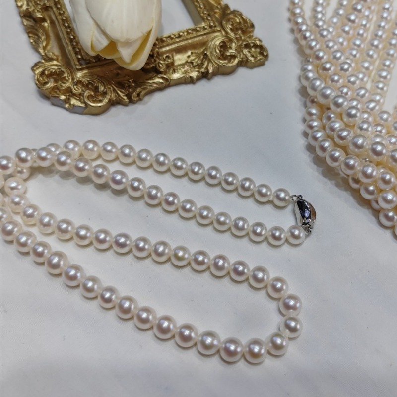 Women'S Accessories Manufacturers - Colar de Pérolas Naturais de 18''