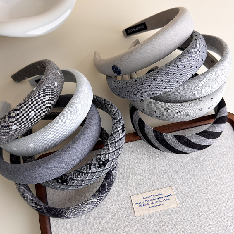Nova série retro cinza headban - Women'S Winter Accessories Set avaliação e preço