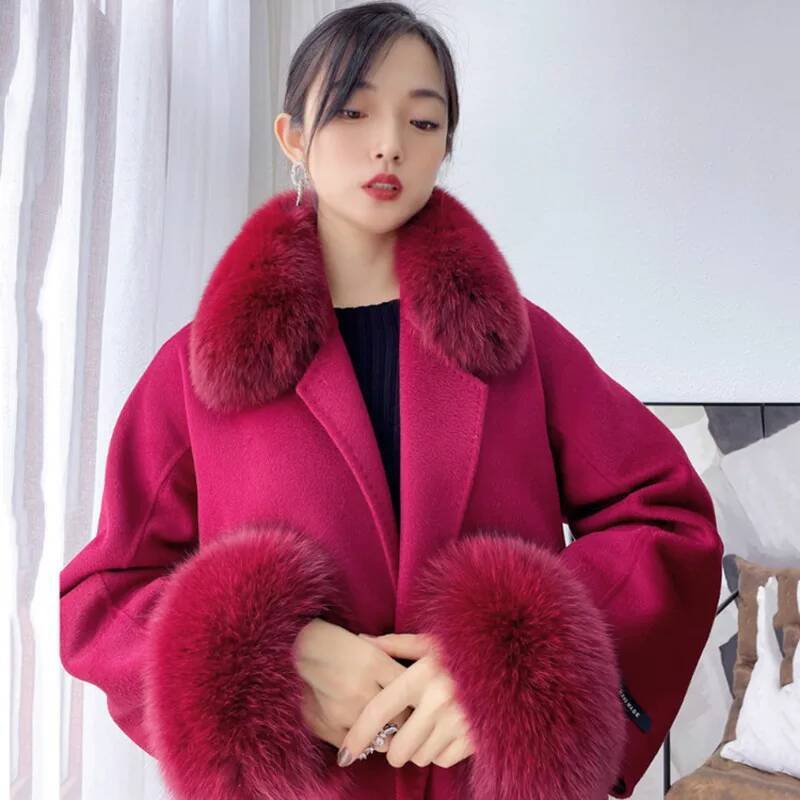 Casaco de inverno de pele rapo - Women'S Winter Accessories Set avaliação e preço