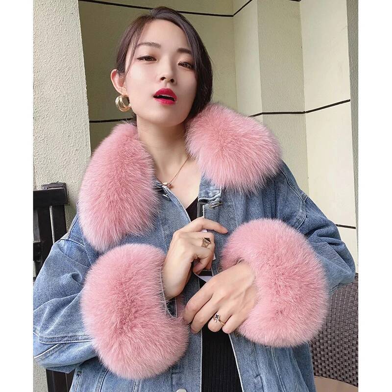 Casaco de inverno de pele rapo - Women'S Winter Accessories Set avaliação e preço
