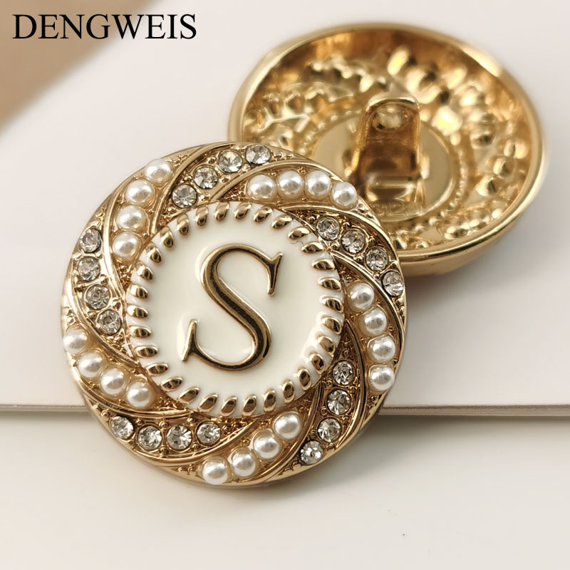 English Letter S Round Gold Me - Women Accessories In English avaliação e preço