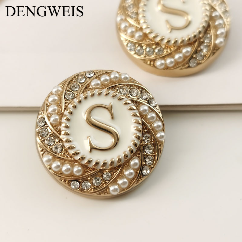 English Letter S Round Gold Me - Women Accessories In English avaliação e preço