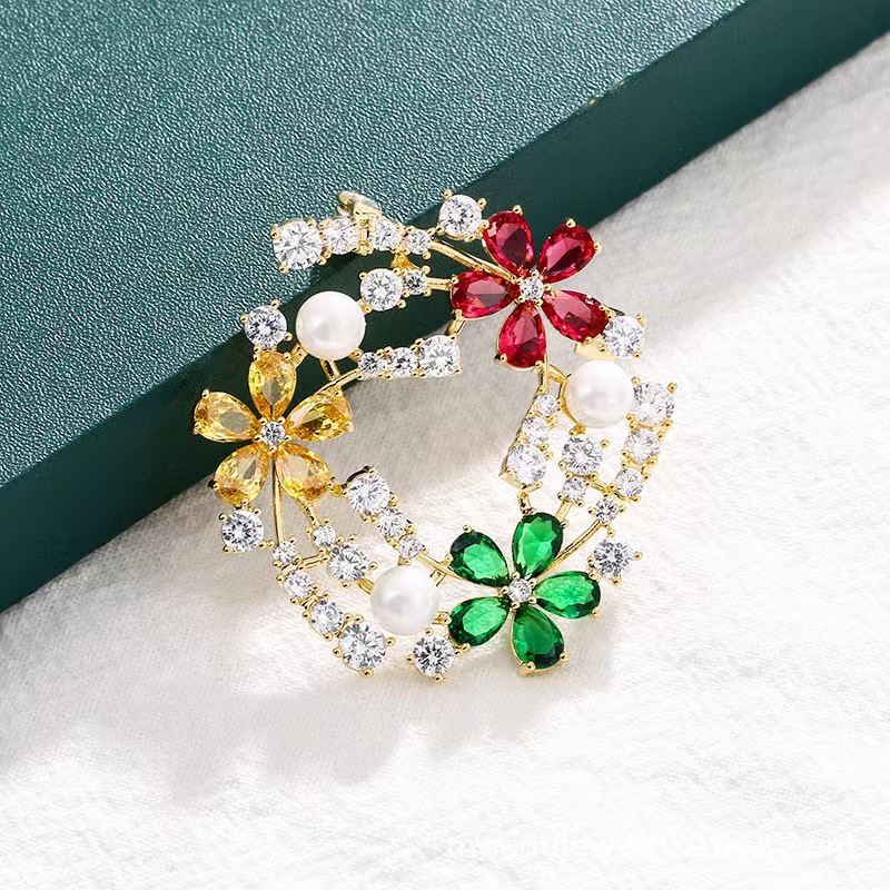 Popular broche de zircão desig - Women'S Accessories Manufacturers avaliação e preço