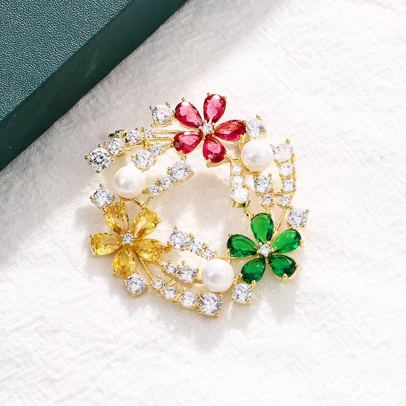 Popular broche de zircão desig - Women'S Accessories Manufacturers avaliação e preço