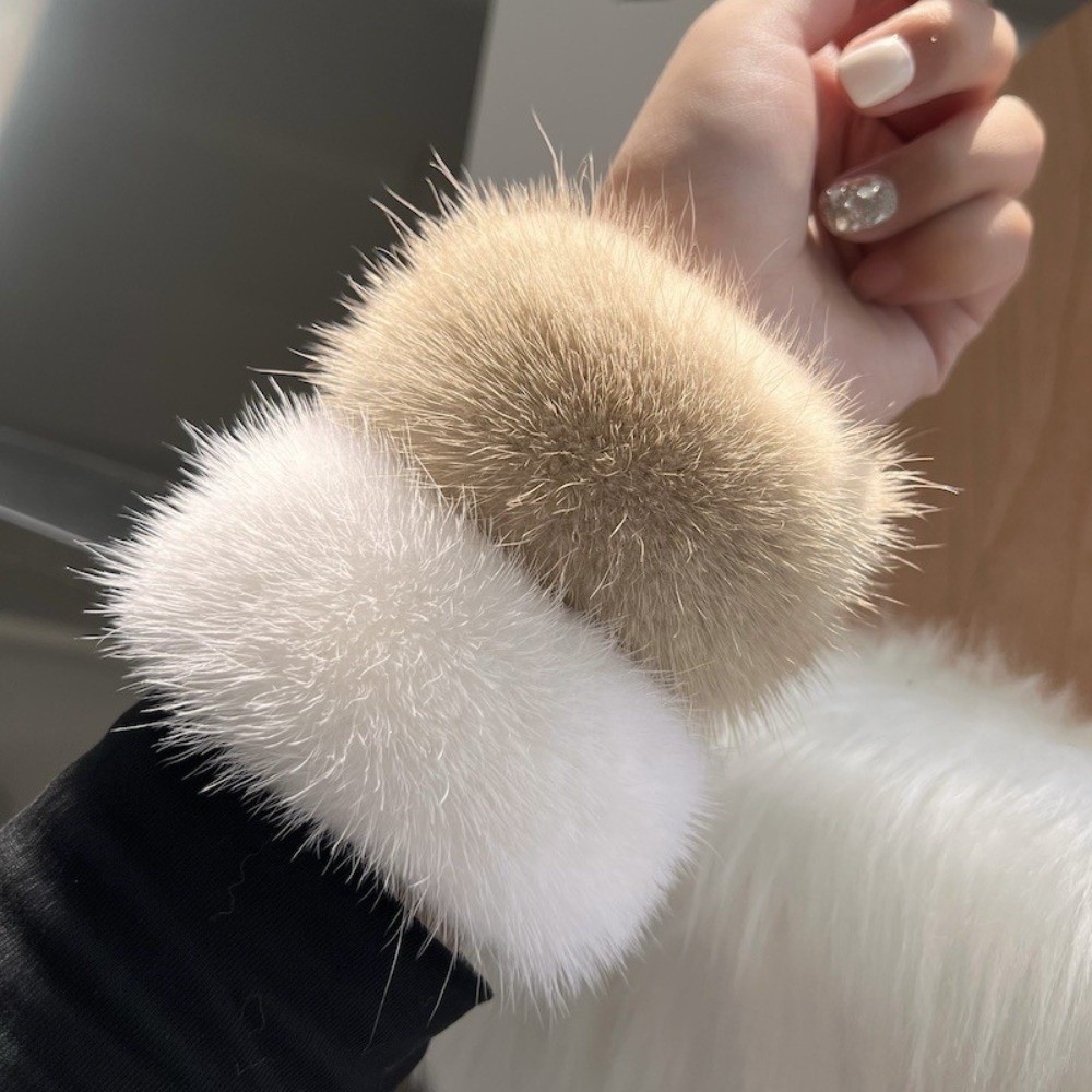 Algemas de pele de vison fofas - Women'S Winter Accessories Set avaliação e preço