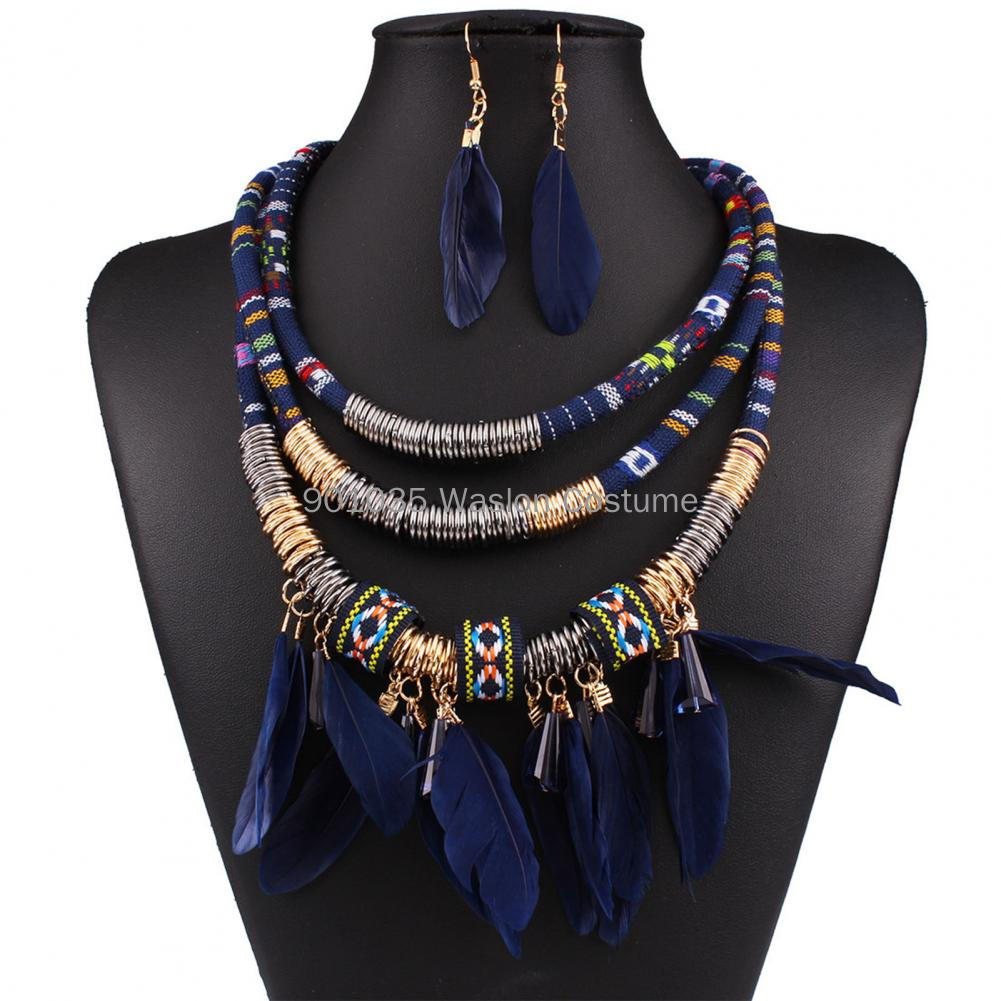 Egípcio Pena Tassel Colar e Br - Women Accessories In Egypt avaliação e preço