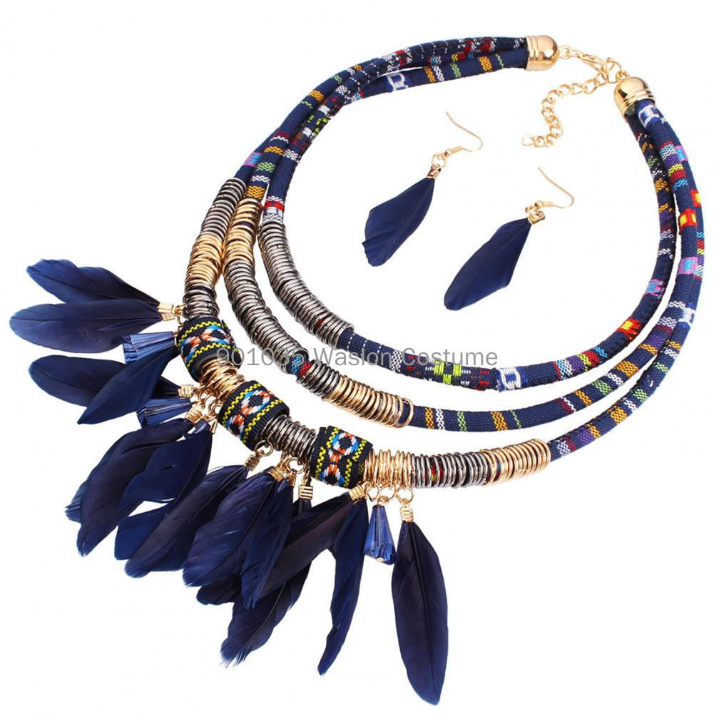 Egípcio Pena Tassel Colar e Br - Women Accessories In Egypt avaliação e preço