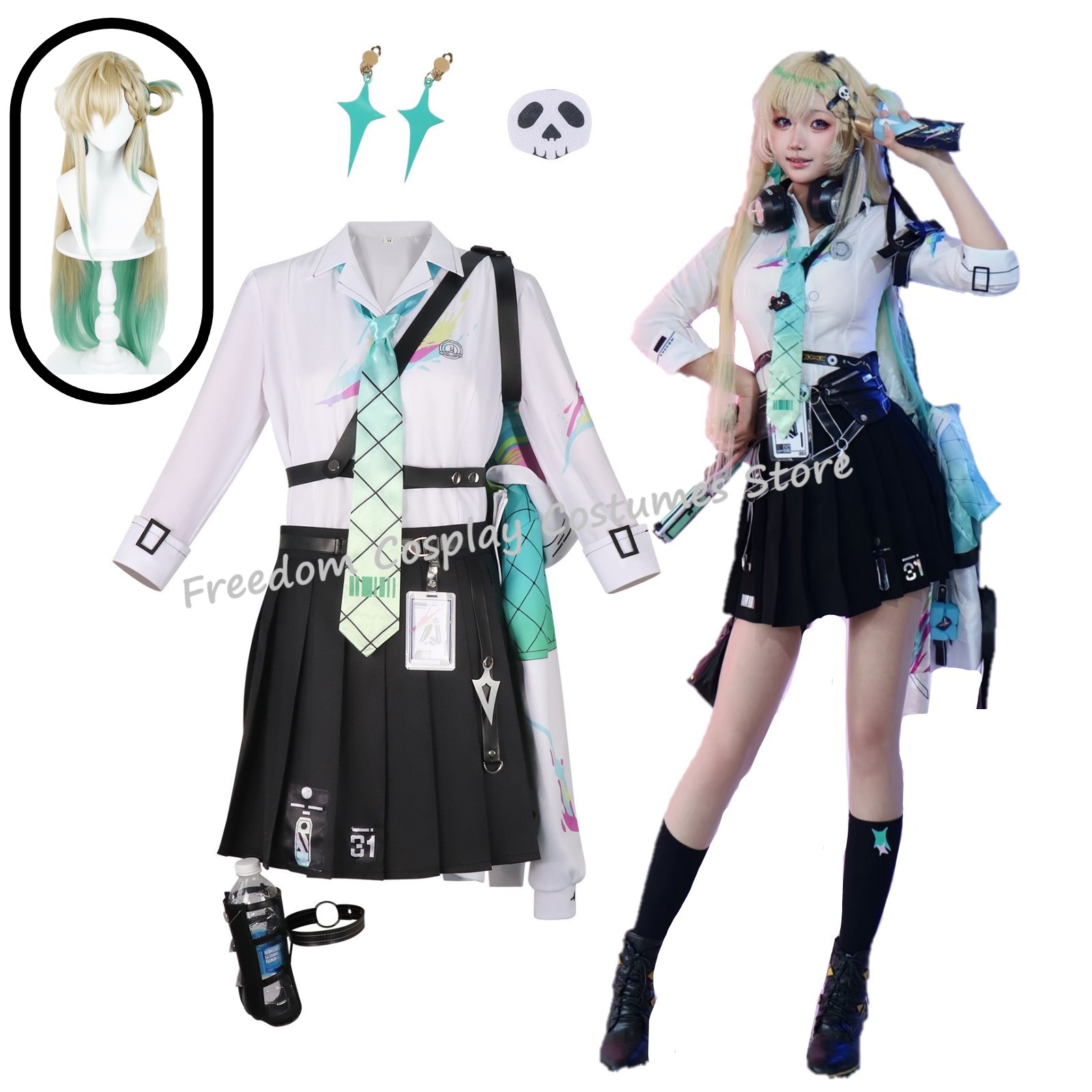 Fantasia de cosplay do jogo Wu - Women'S Accessories For Suit avaliação e preço