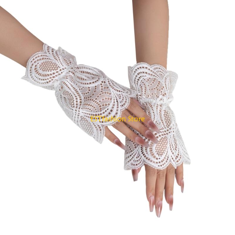 Y5GC Renda Mangas Destacáveis  - Women'S Accessories For Formal Wear avaliação e preço