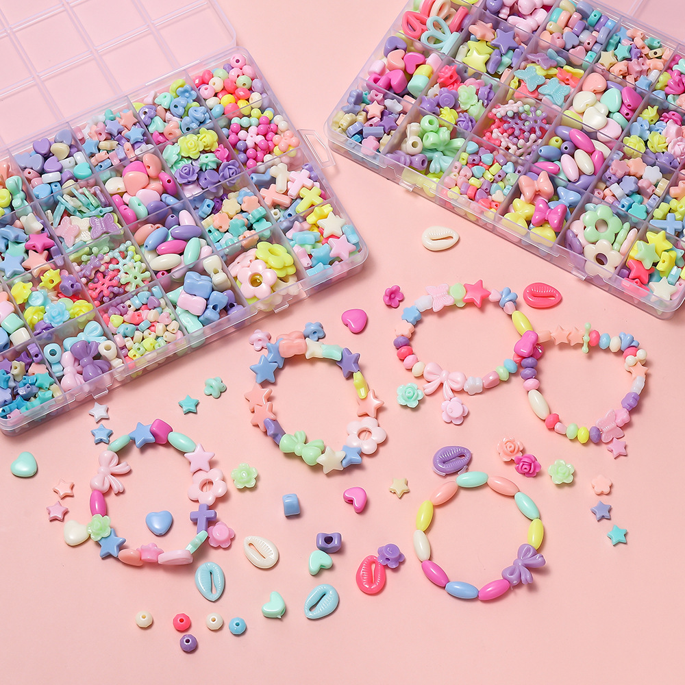1 Caixa de Miçangas Acrílicas  - Women Accessories Bracelet avaliação e preço
